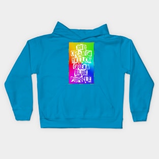 Pride Flag Colors & Meaning - Proudly Celebrate LGBT Diversity Rainbow Pride & Acceptance Apparel Kids Hoodie